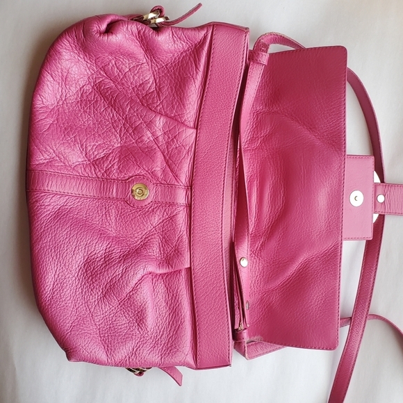 BVLGARI Chandler shoulder bag. Purple. Snap closure. Leather. Italy. - Picture 8 of 14